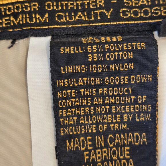 Vtg Eddie Bauer Polar Superior Parka Jacket Men L Tan Goose Down coyote Fur Hood - Picture 6 of 16